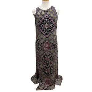 London Style Collection Maxi Double Knee Split Dress Size 14W